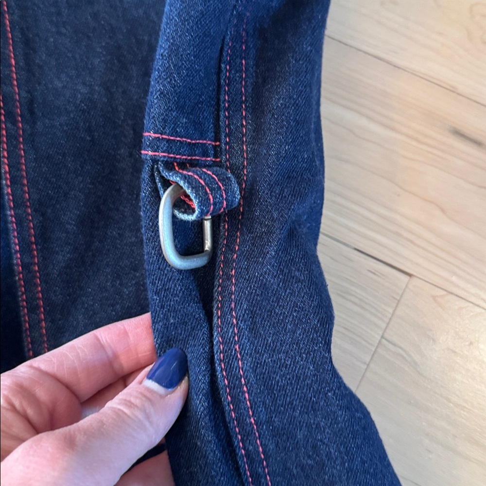 Women’s kik girl-kikwear Wide Leg Rave Jeans-Skater-Bright Pink Detail-90s-9 - Picture 9 of 10